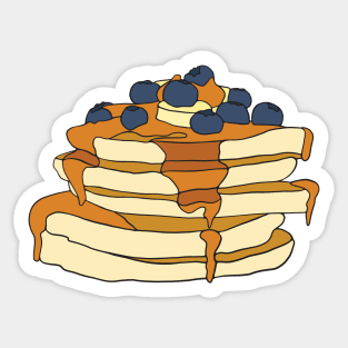 Syrup and Blueberry Pancakes Sticker